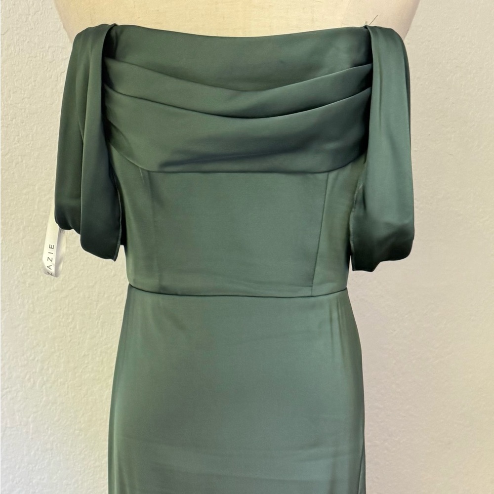 Elegant eucalyptus Green Maxi Skirt